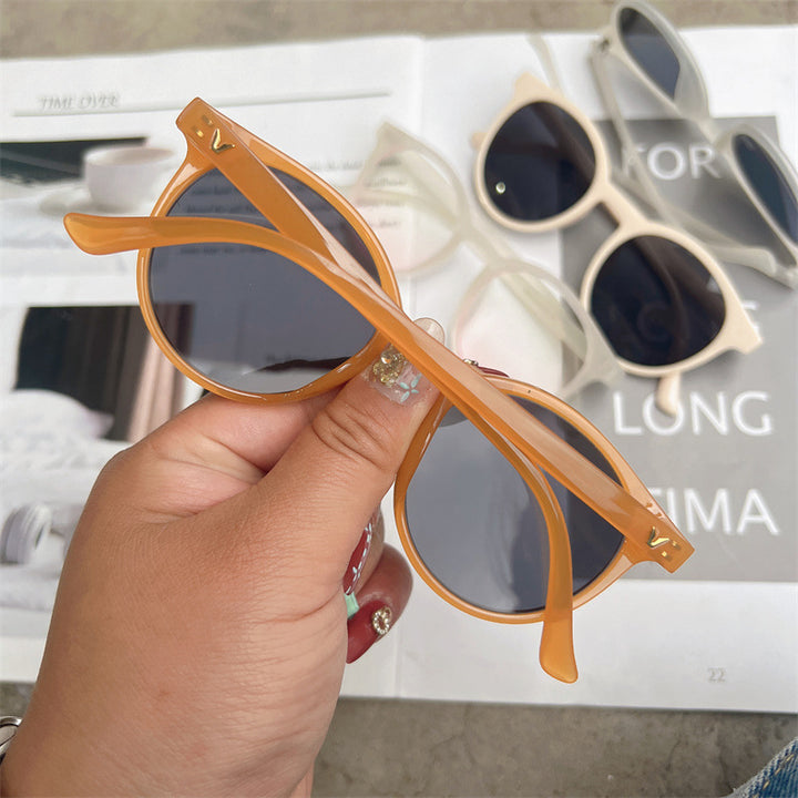 Chic Retro Round Frame Sunglasses Bowlift