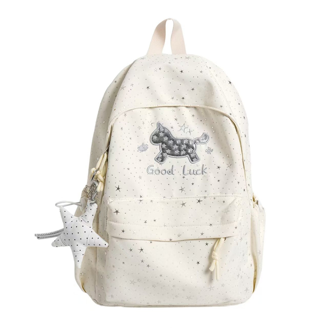 Girls Enchanting Starry-Themed Backpack Bowlift