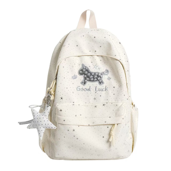 Backpack with Playful Cat Design and Sparkling Details Bowlift