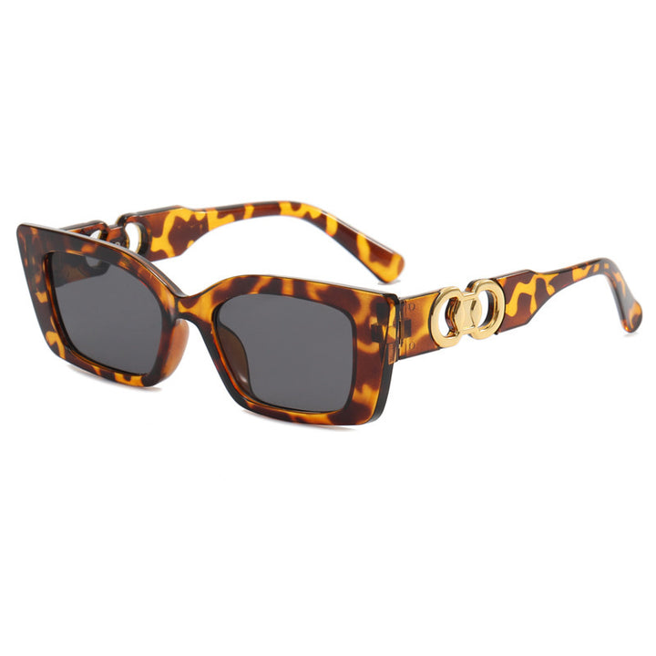 Women's Rectangular Designer Sunglasses with Luxurious Accents Bowlift
