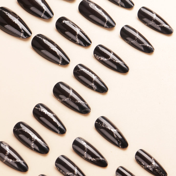 Artistic Pointed Press-On Nail Designs Bowlift