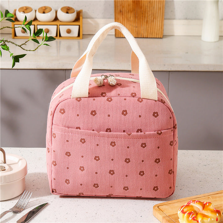 Insulated Strawberry Print Lunch Cooler Bag Bowlift