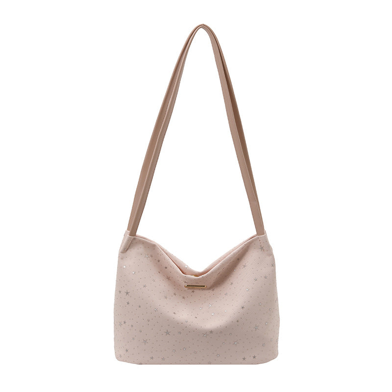 WoStylish Star-Embellished Hobo Bag Bowlift
