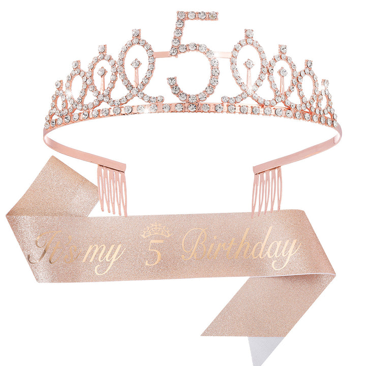 Ladies Crystal Princess Crown with 30 & Fabulous lettering Bowlift