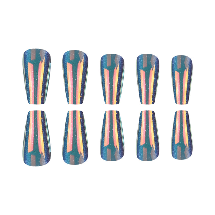 Glossy Long Stiletto Press-On Nails Bowlift