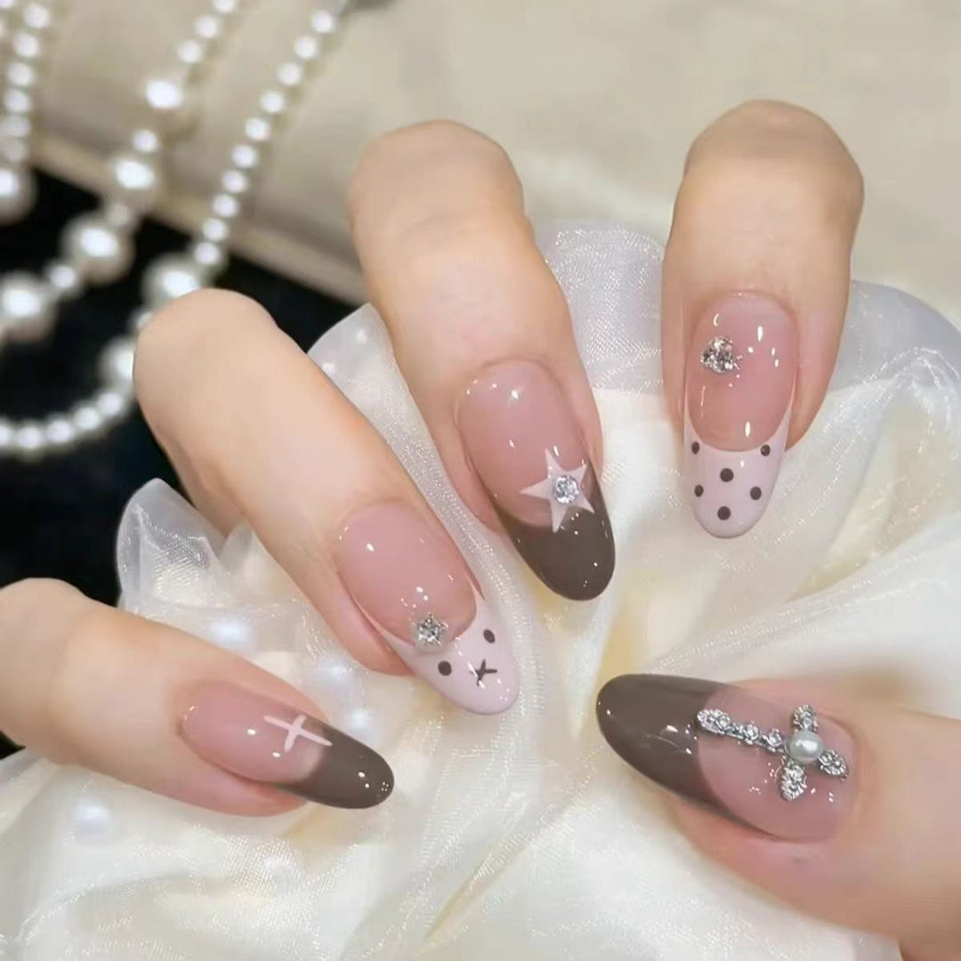 Creative Themed Press-On Nail Set Bowlift