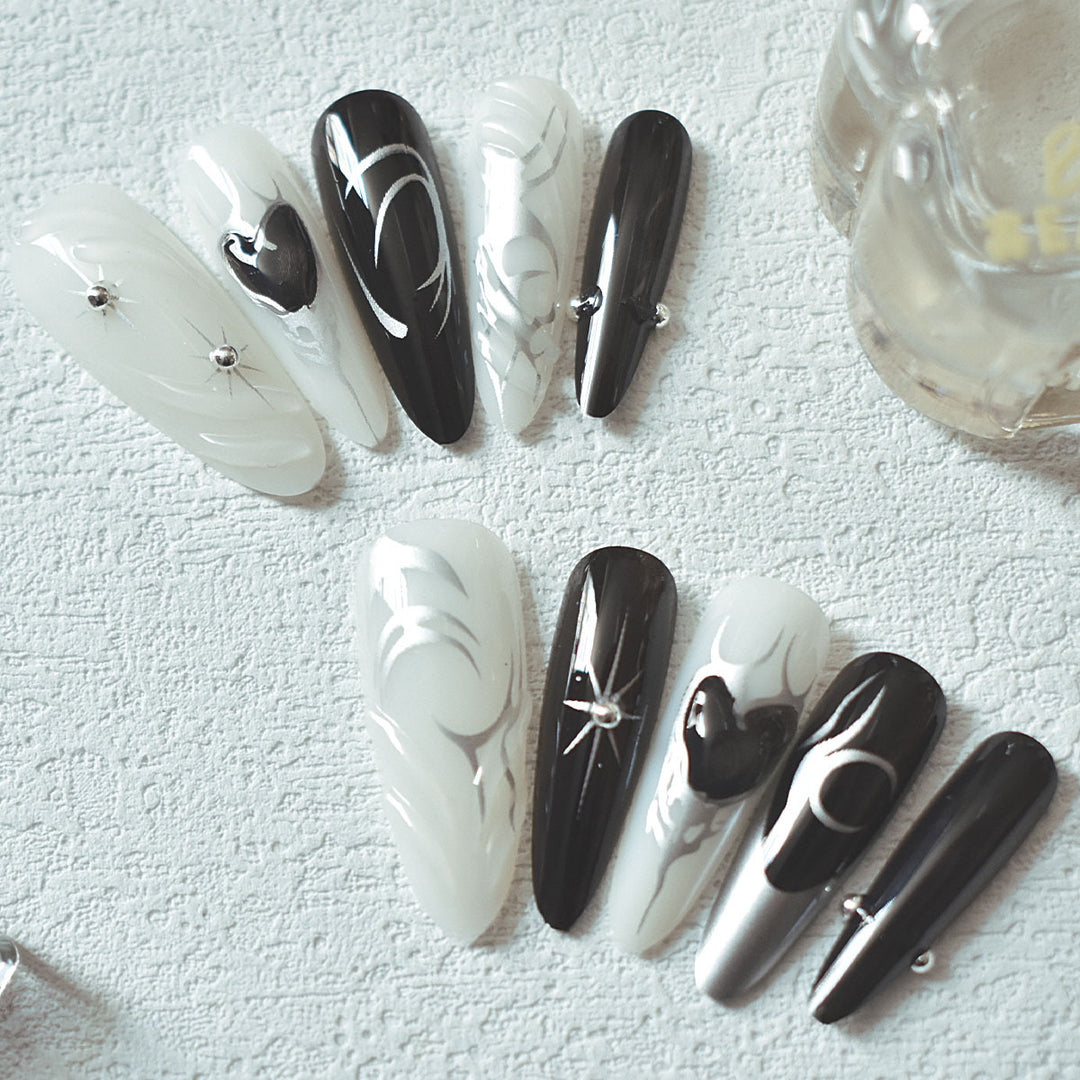 Artistic Stiletto Nail Art Extensions Bowlift