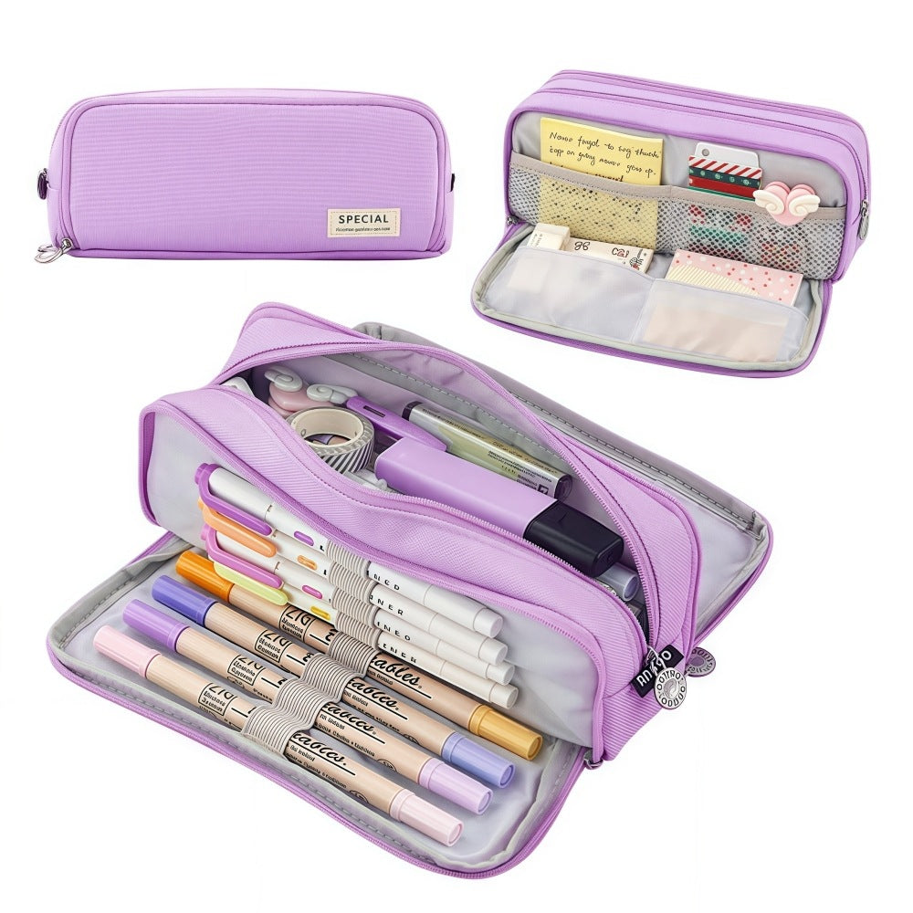 Versatile Multi-Compartment Pencil Case Bowlift