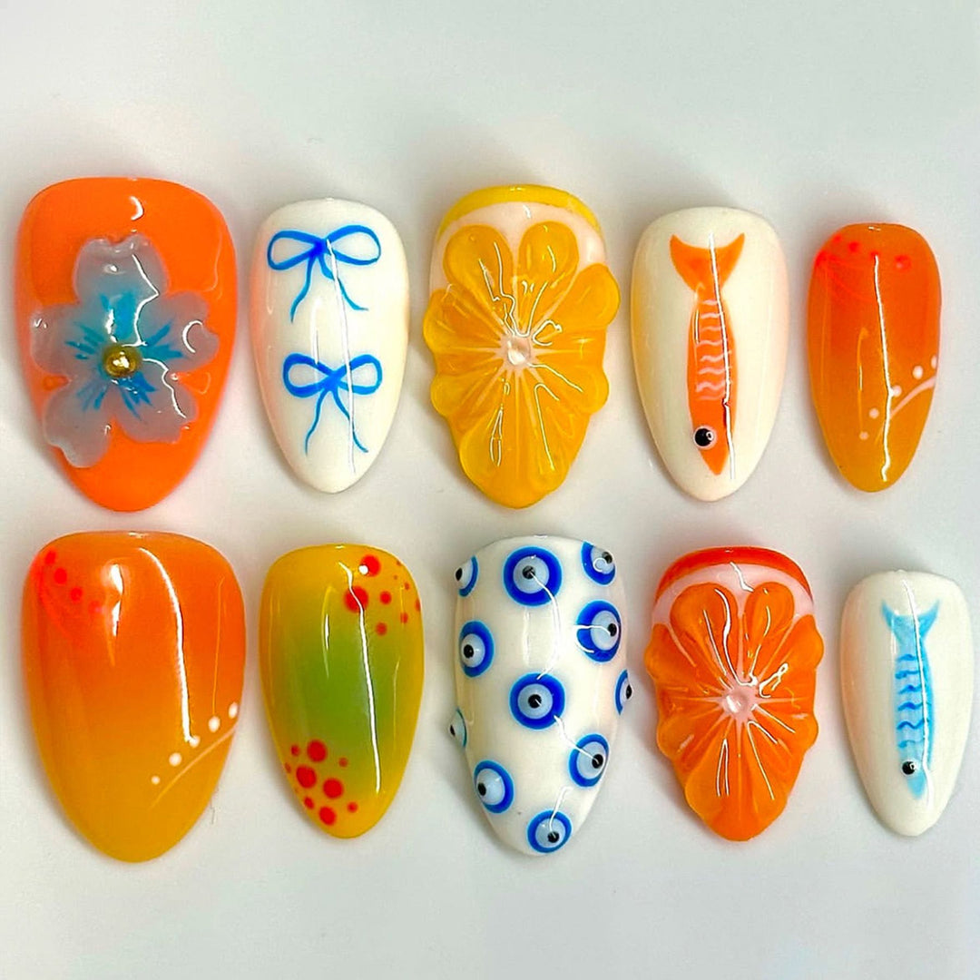 Thematic Artisan Press-On Nail Set Bowlift