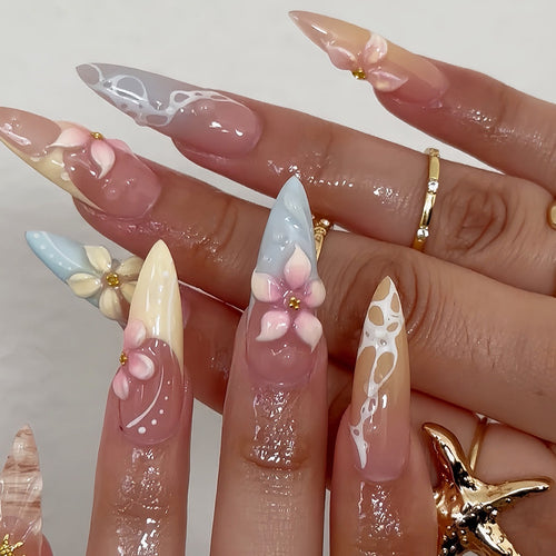 Decorative Press-On Nail Art Extensions Bowlift