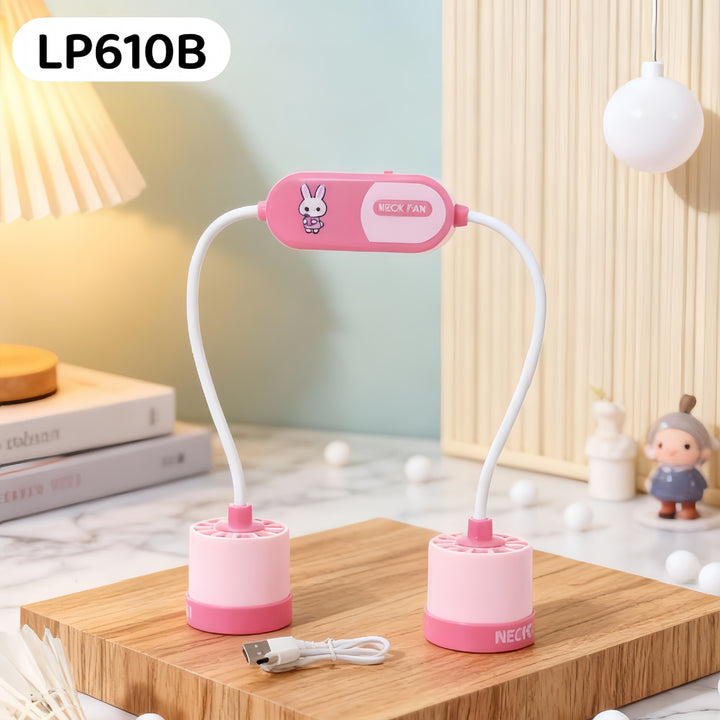 Ladies Portable Neck Fan with Flexible Adjustment Bowlift