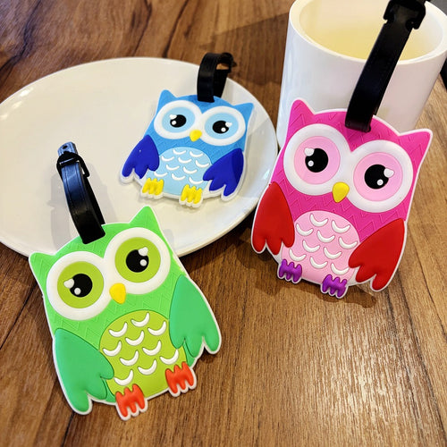 Cute Owl-Shaped Luggage Tag Bowlift