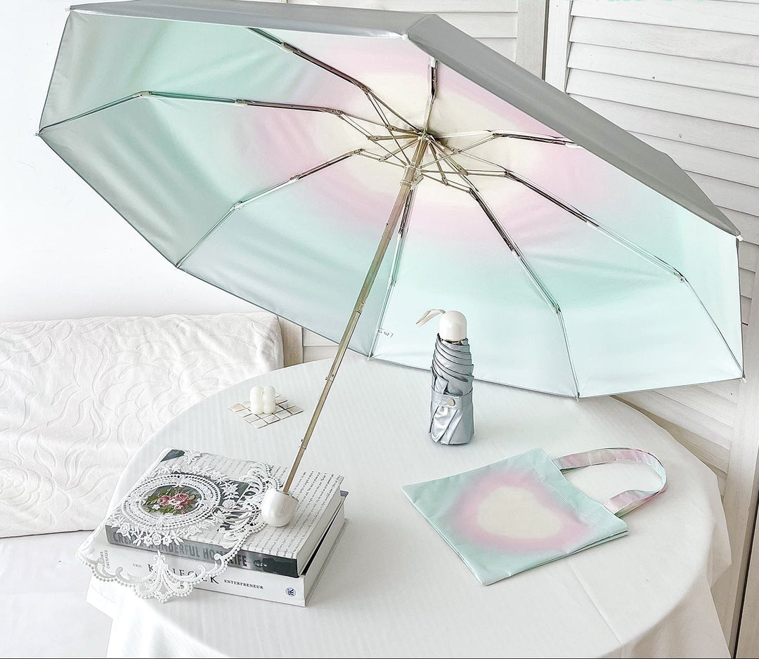 Women's UV Protection Umbrella with Shimmering Design Bowlift