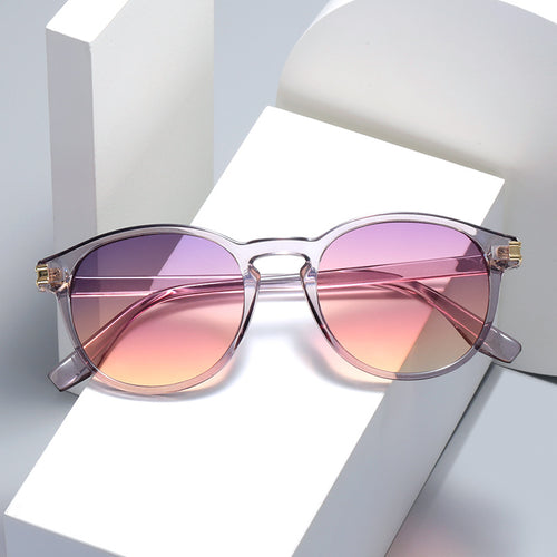 Women elegant sunglasses with transparent frame and stylish accents Bowlift