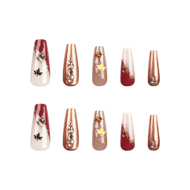 Artful Nail Extensions with Glitter and Flower Accents Bowlift
