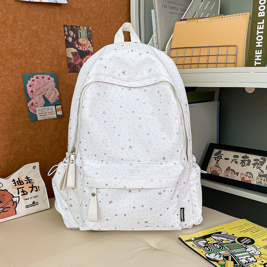 Stylish Casual Star-Patterned Backpack