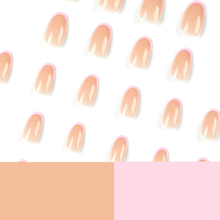 Shiny nail art with elegant French tips Bowlift