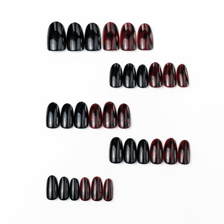 Glamorous artificial nails with glossy finish Bowlift