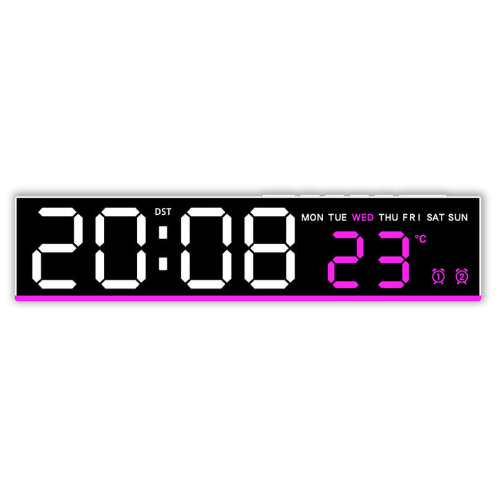 Digital LED weather clock with large display Bowlift