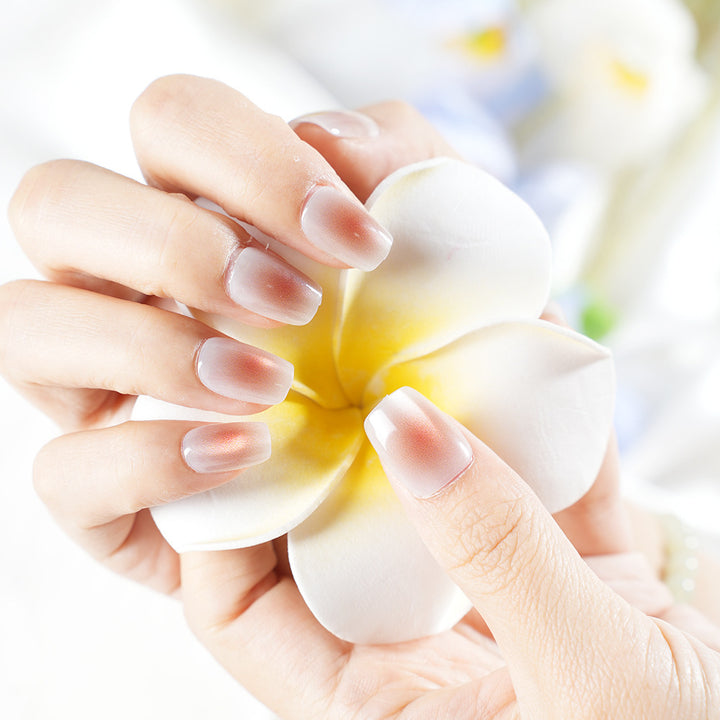 Glossy Press-On Nail Art Set Bowlift