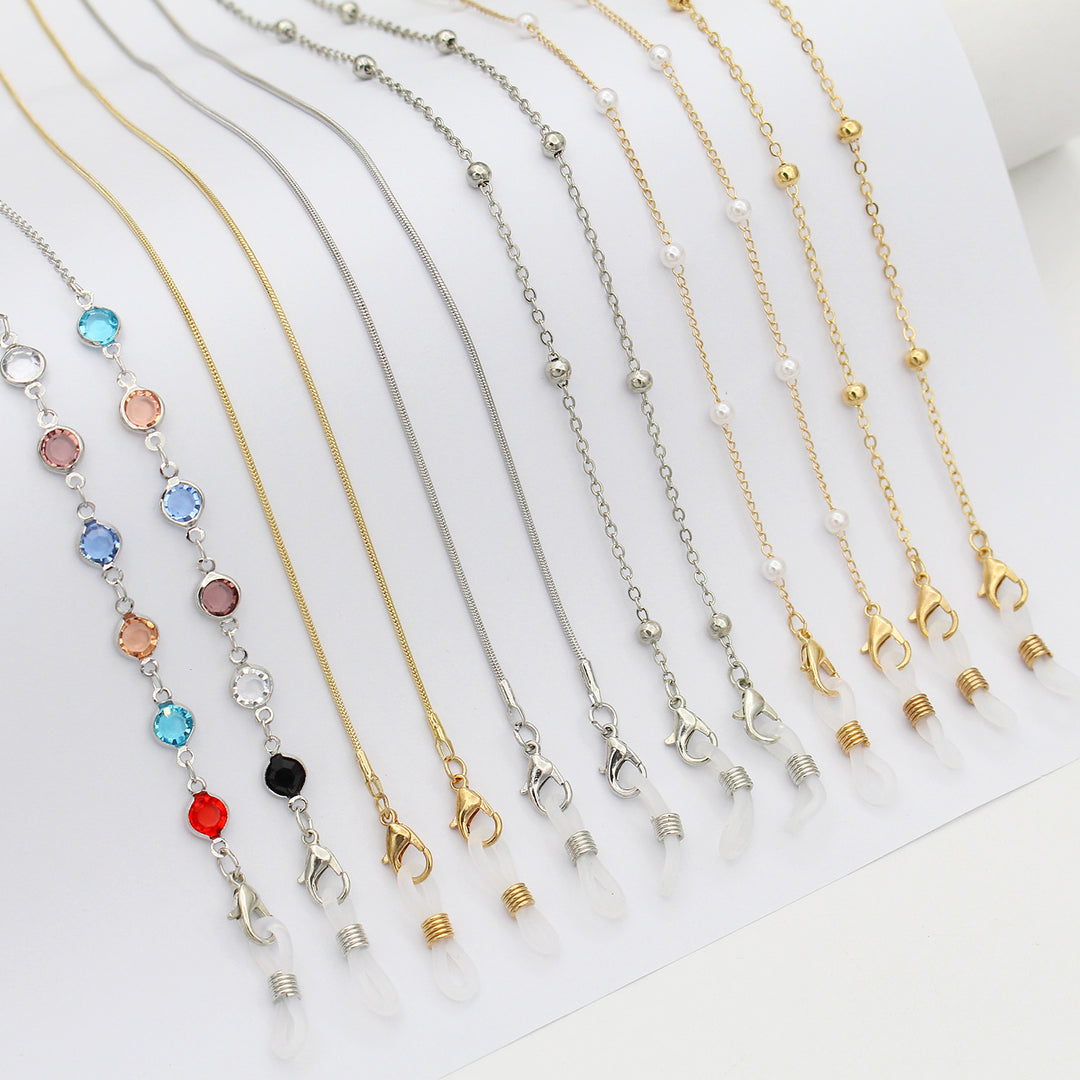 Elegant Crystal-Embellished Eyewear Chain Bowlift 1788159829