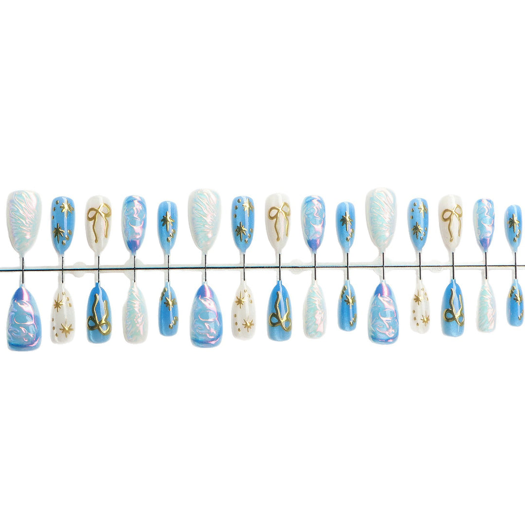 Artistic Nail Art Set with Metallic Accents Bowlift