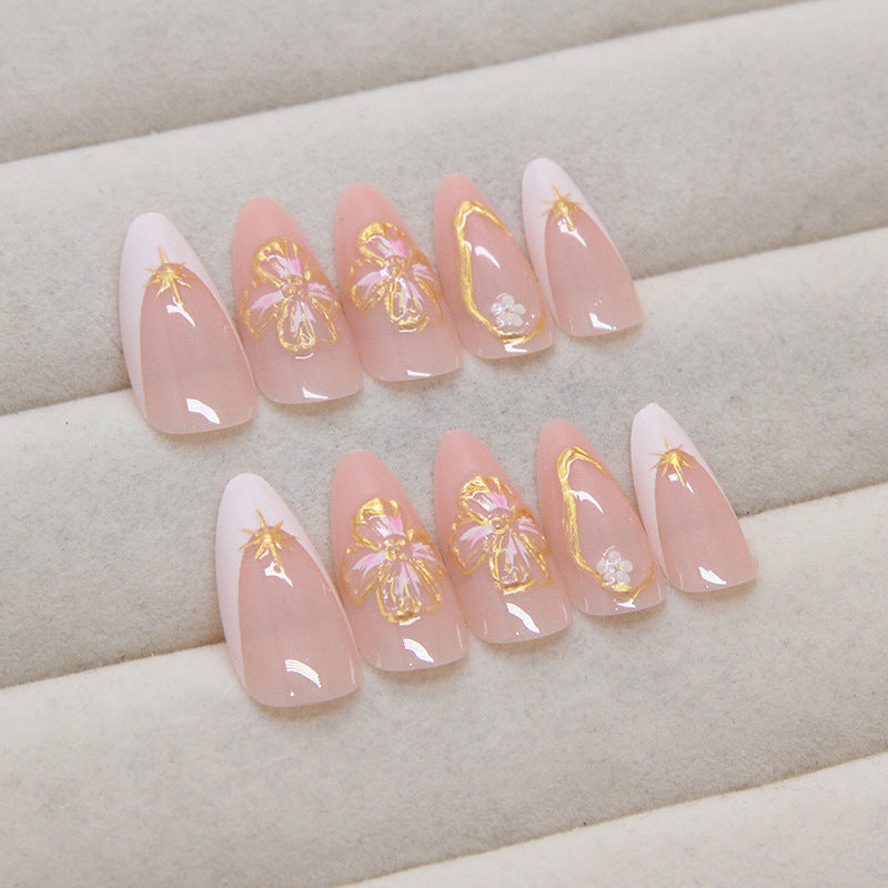 Artistic Long-Stiletto Nail Extensions Bowlift