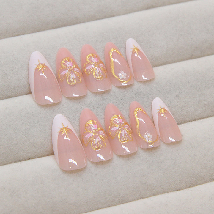 Artistic Long-Stiletto Nail Extensions Bowlift