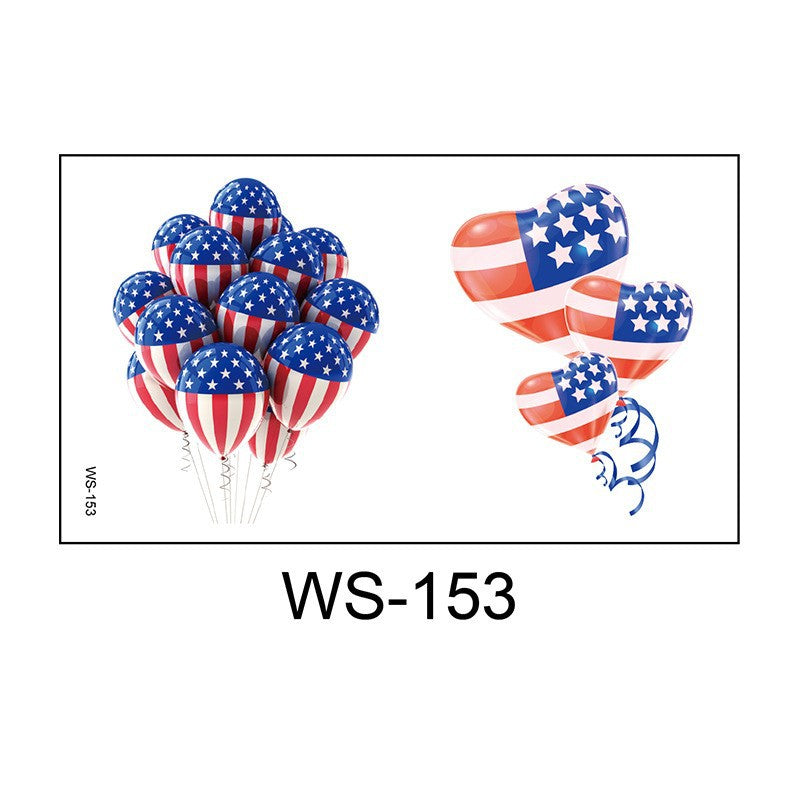 Unisex nano festive balloon decoration set with heart and round balloons in star stripe design helium suitable Bowlift