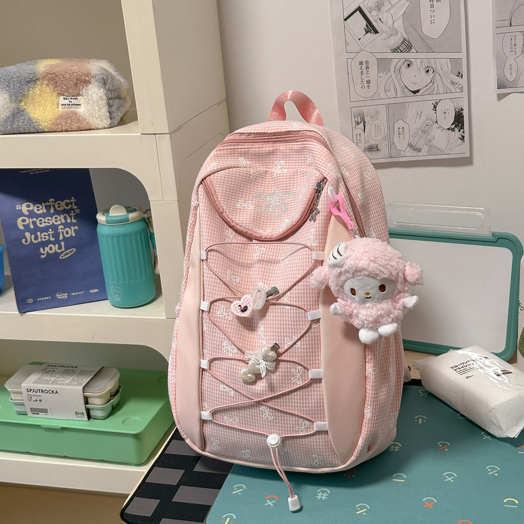 Decorative Floral Print Backpack