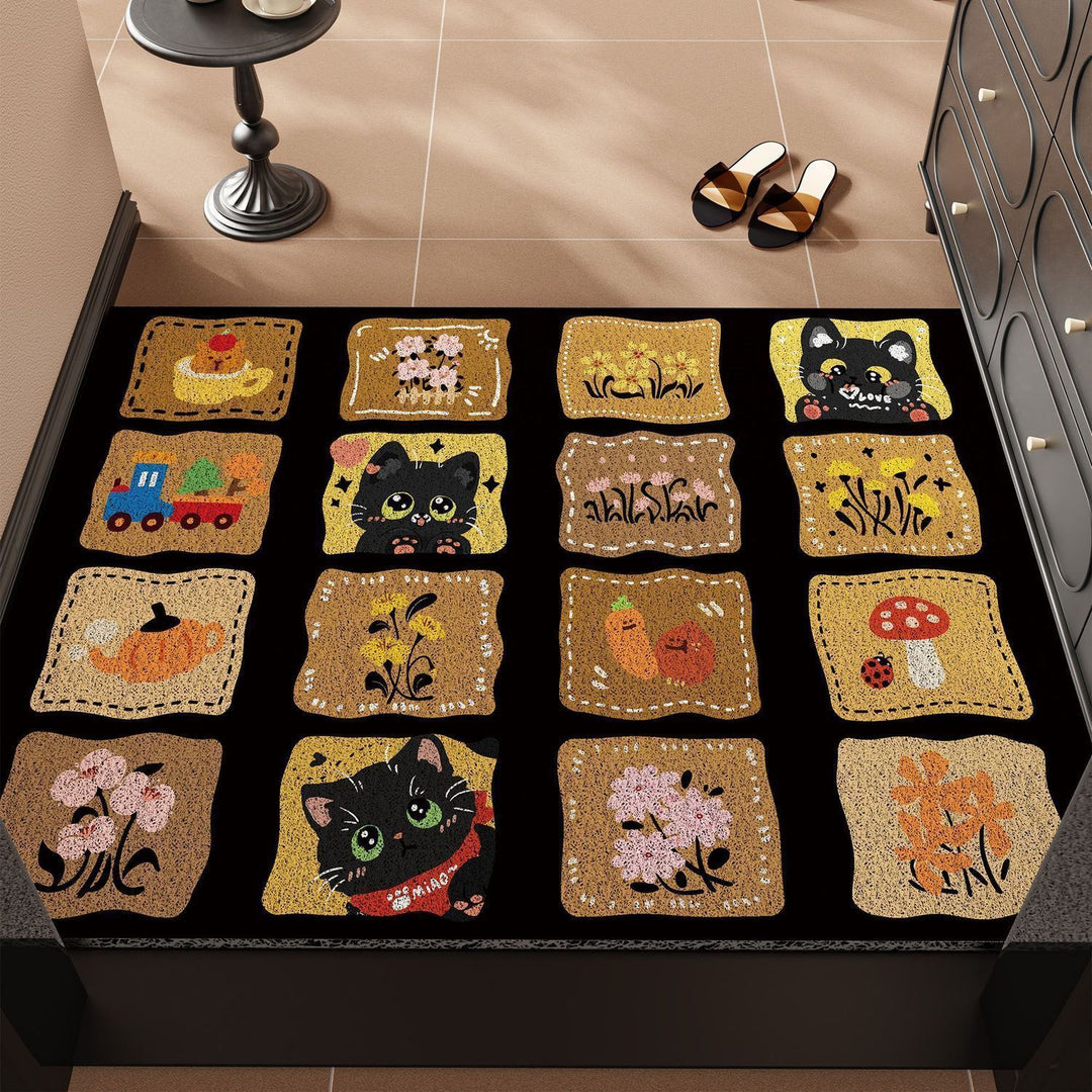Playful Animal-Themed Welcome Mat