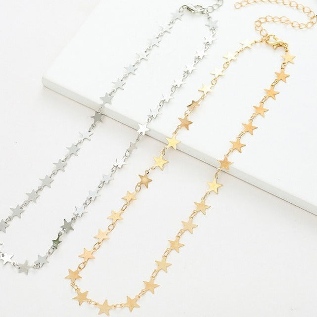 Star Motif Chain Necklace Bowlift