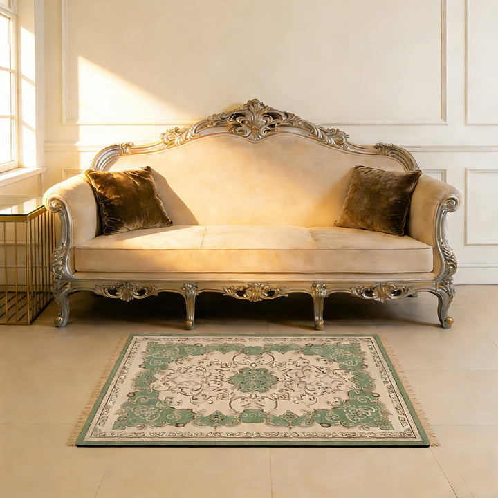Elegant Floral Pattern Bath Mat Bowlift