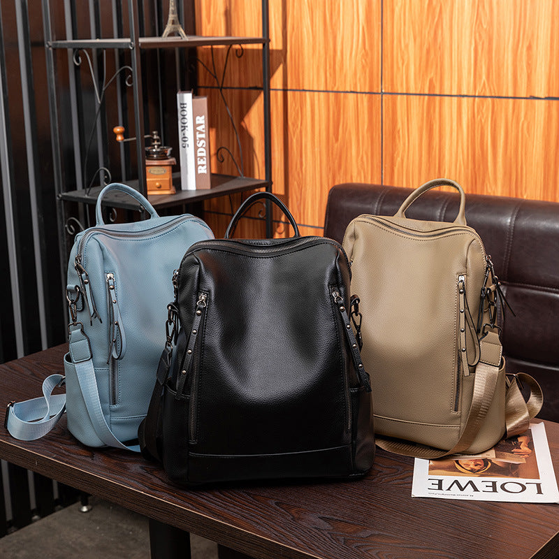 Structured Leather Backpack Bowlift