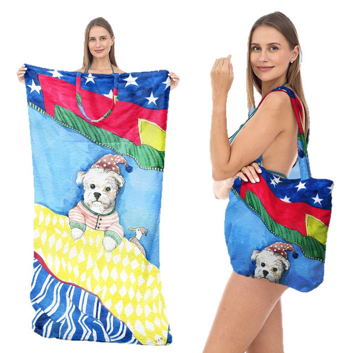 Tote bag with integrated towel Bowlift