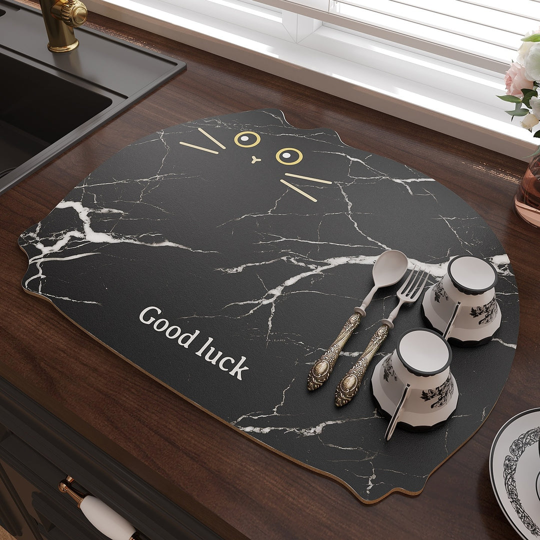 Cat-Themed Kitchen Table Mat Bowlift