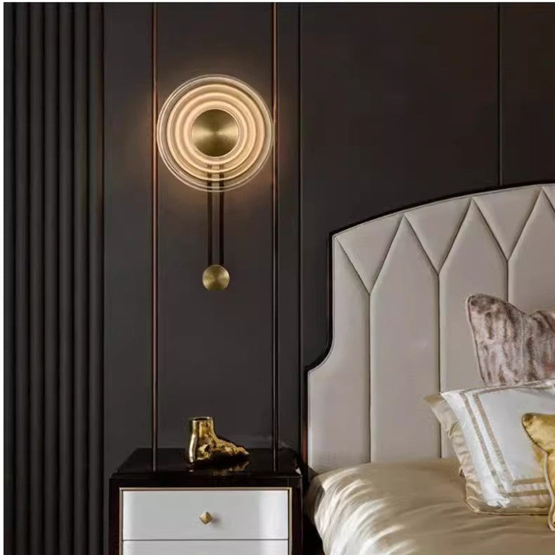 Modern Circular Wall Light with Adjustable Glow