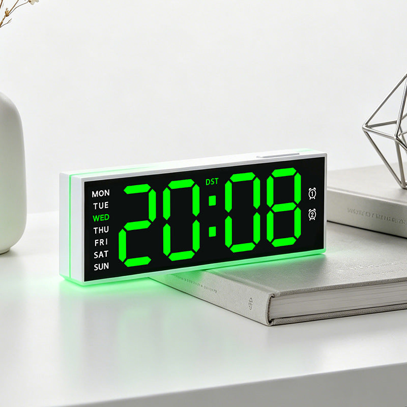 Digital Alarm Clock with Multifunctional Display Bowlift