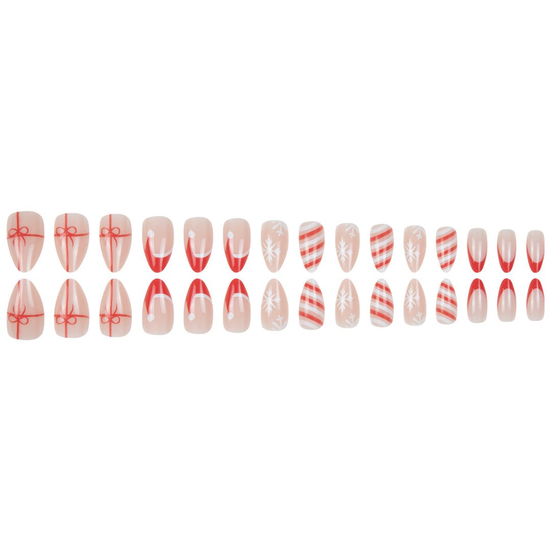 Festive Themed Stiletto Nail Art Set Bowlift