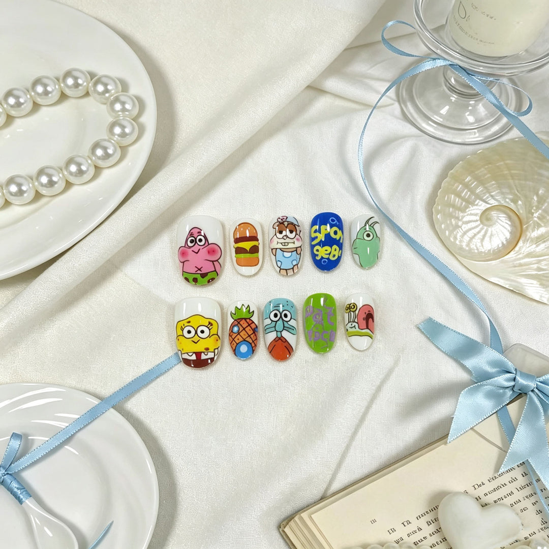 Fun Character Nail Art Set Bowlift