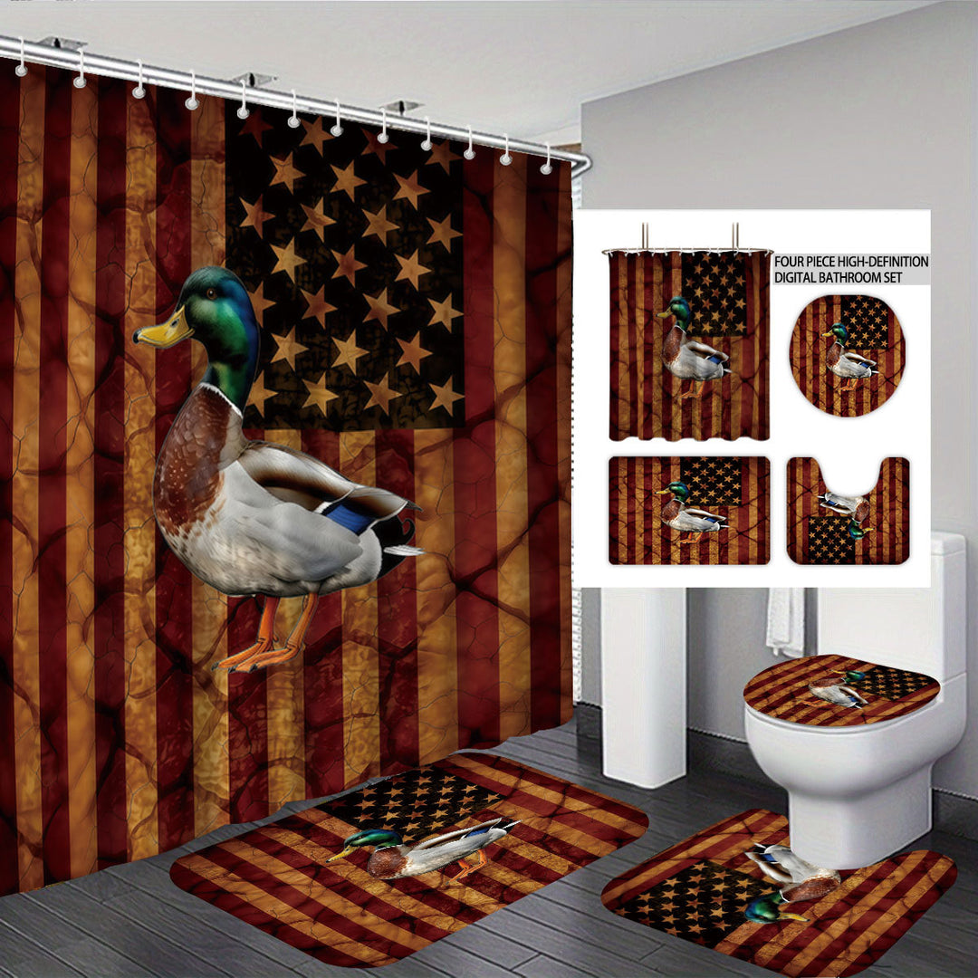 Digital Duck-Themed Bathroom Set Bowlift