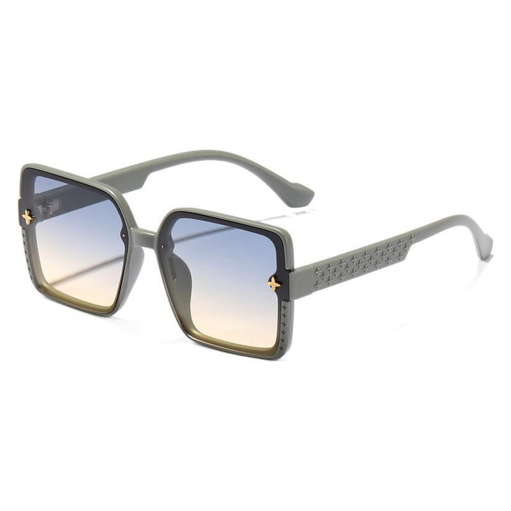Women's fashionable square sunglasses with embellished frame Bowlift