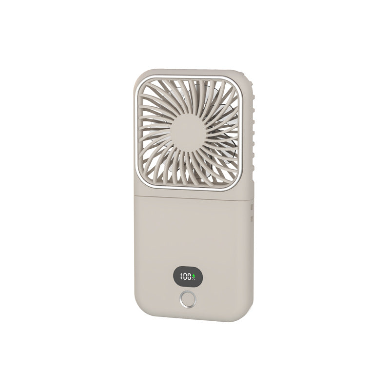 Ladies Portable Rechargeable Fan with LCD Display Bowlift