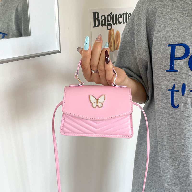 WoChic Mini Handbag with Elegant Butterfly Accent Bowlift