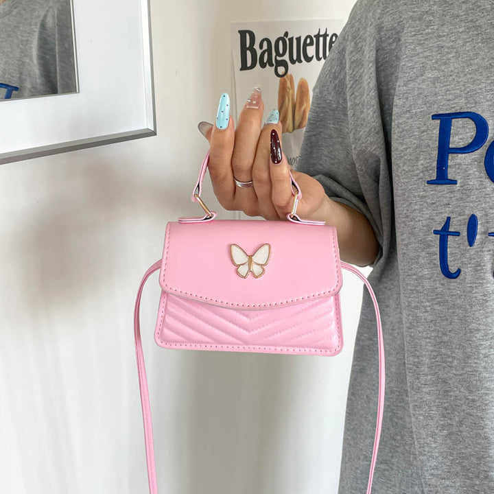 WoChic Mini Handbag with Elegant Butterfly Accent Bowlift