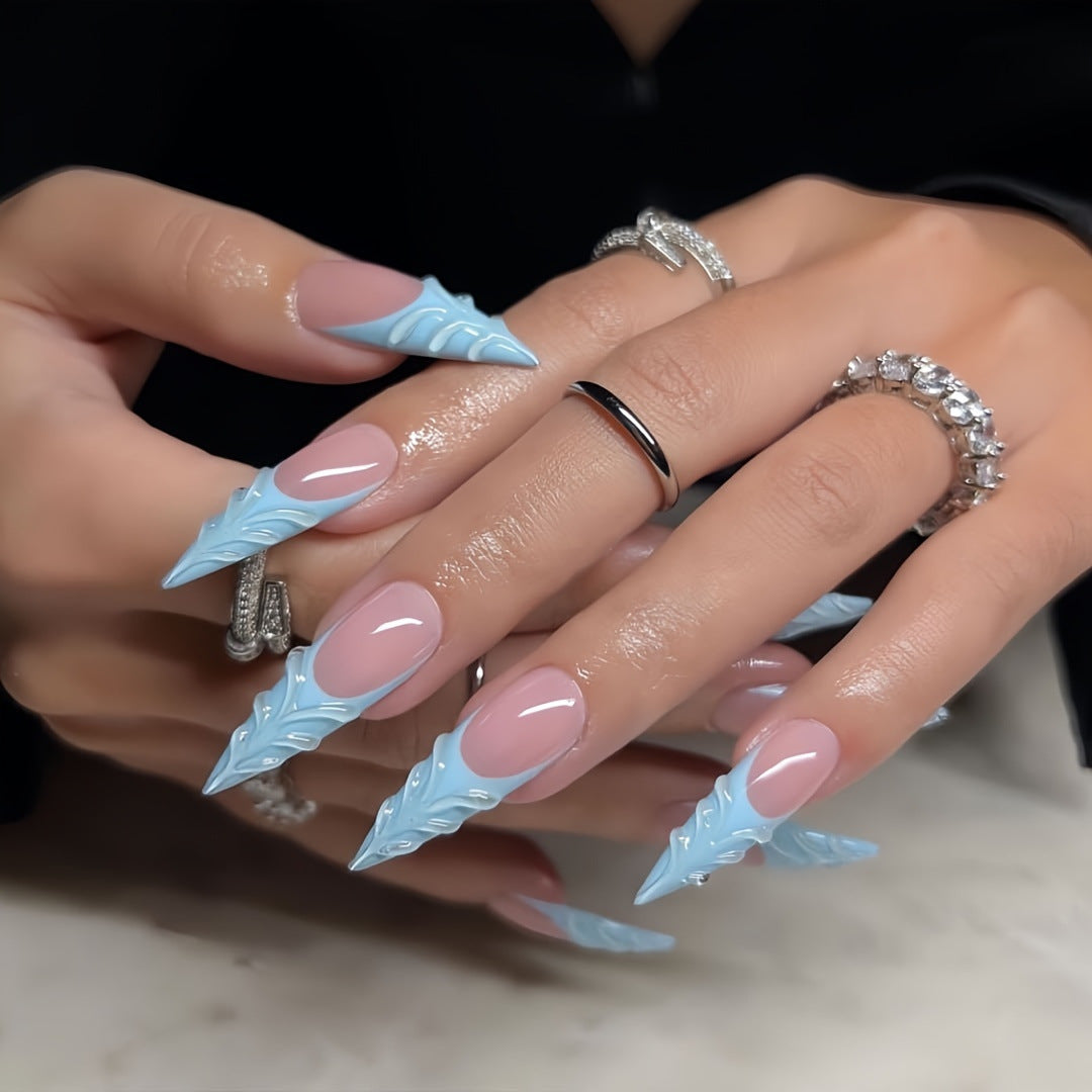 Artistic Sculpted Press-On Nails Bowlift