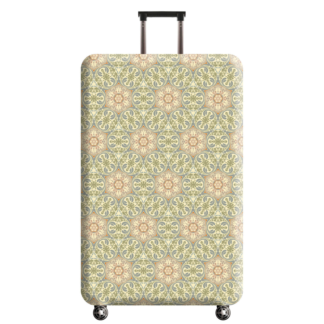 Women's Hard Shell Suitcase with Artistic Floral Pattern Bowlift