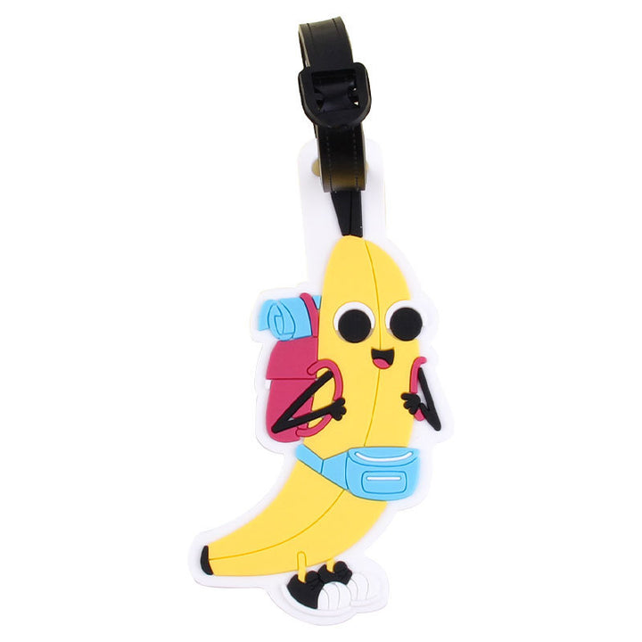 Fun Banana Character Luggage Tag Bowlift