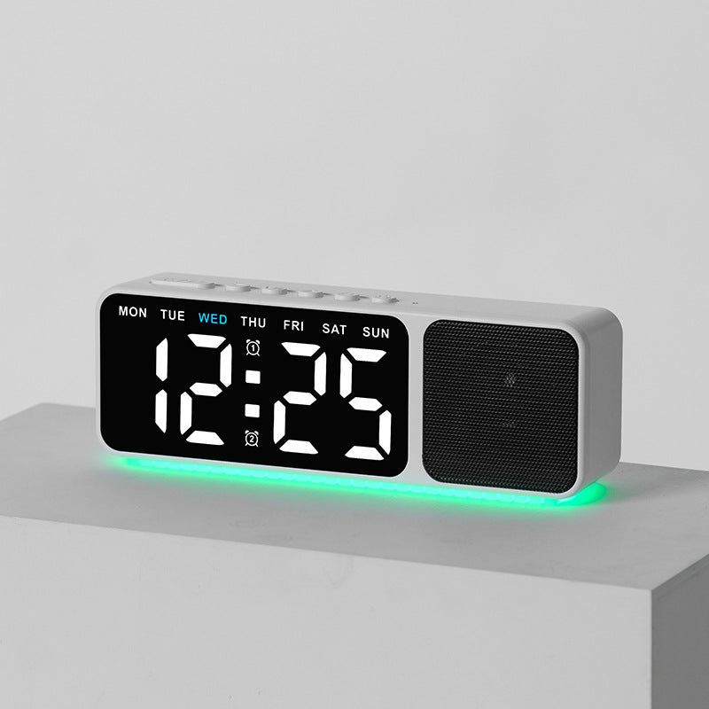 Digital LED alarm clock with multicolor lighting Bowlift