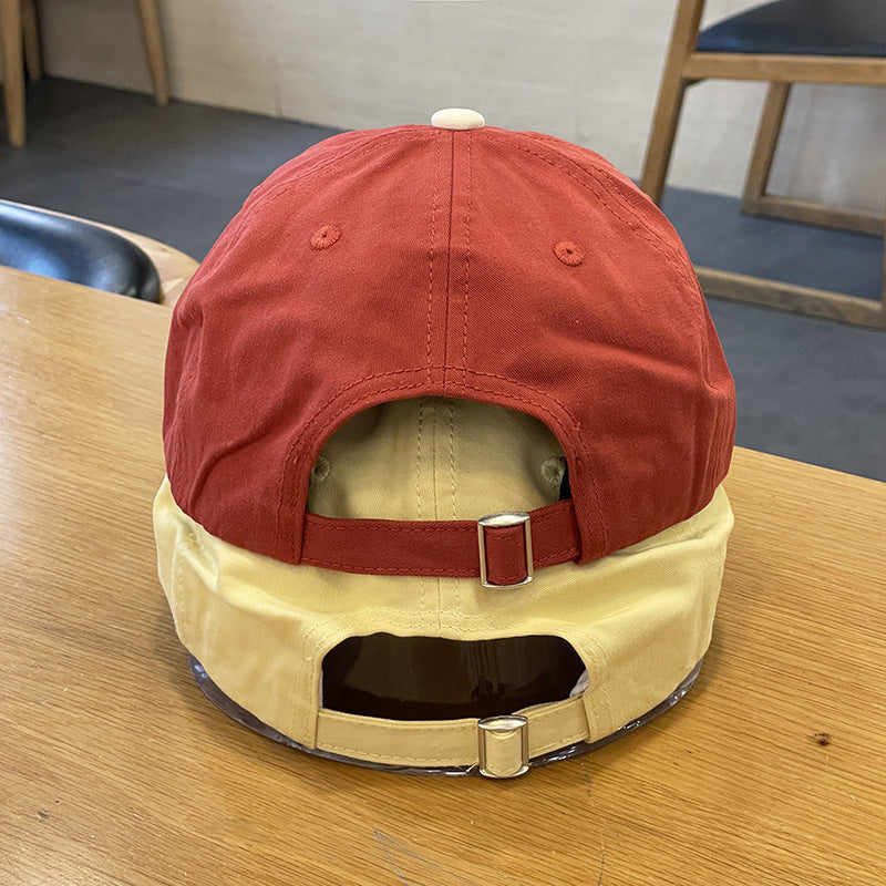Unisex Casual Textured Cap with Playful Embroidery Bowlift